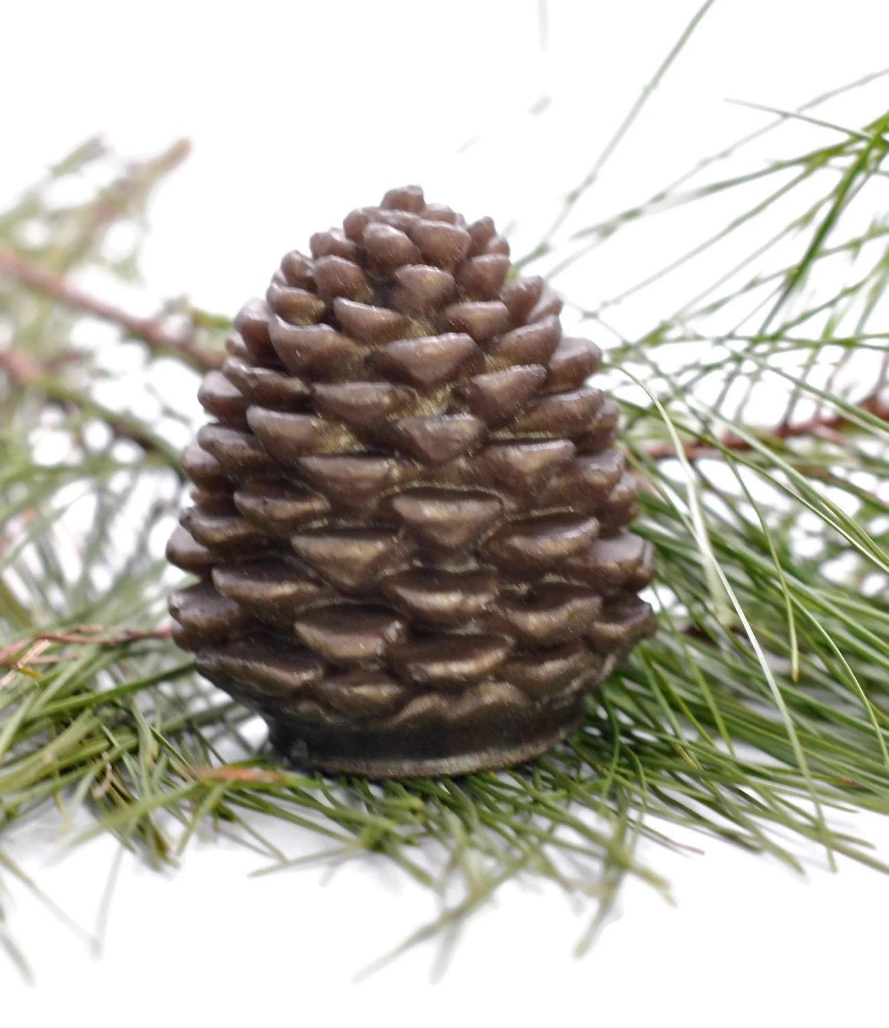 Pine cone glycerin soap, Christmas gift soap, holiday gift soap, hostess gift, rustic wedding favor