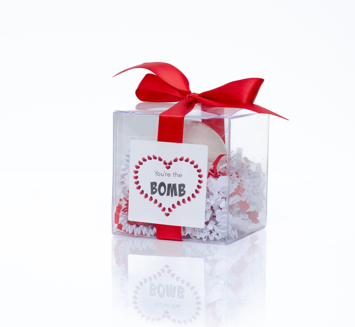 Gift wrapped bath bomb, shower favors, birthday gift