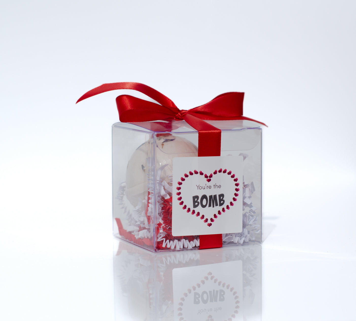Gift wrapped bath bomb, shower favors, birthday gift