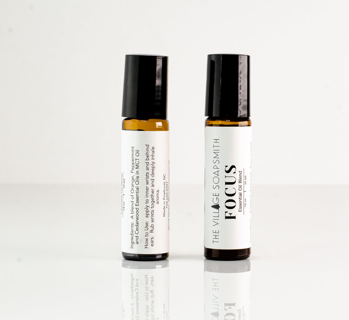 Aromatheraphy essential oil blend roller bottles