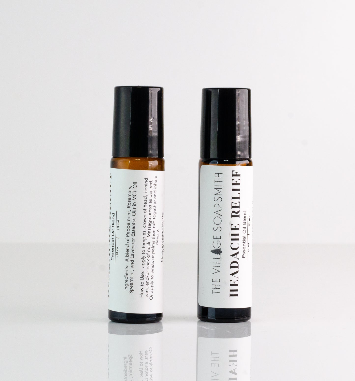Aromatheraphy essential oil blend roller bottles