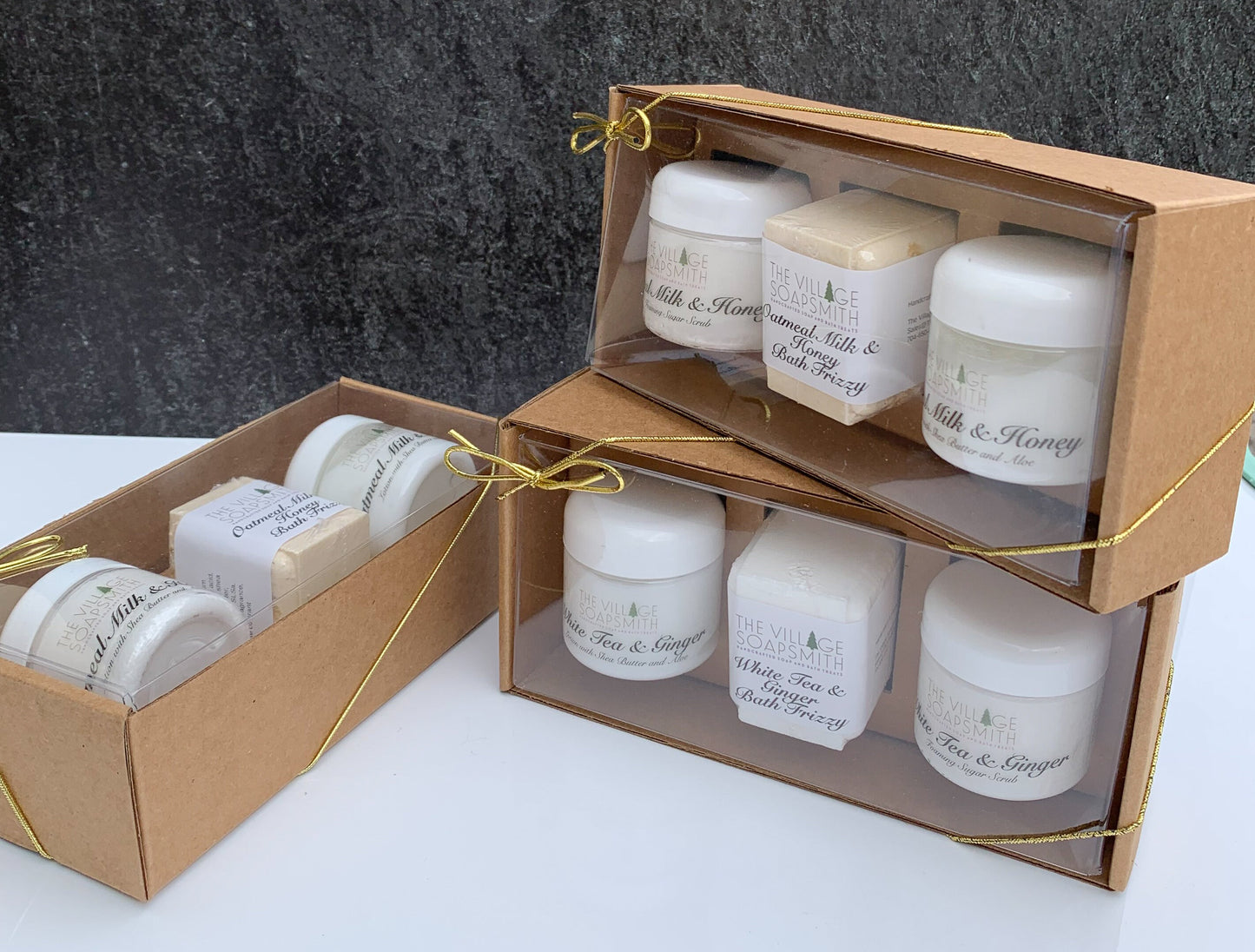 Mini Spa Gift Set featuring Foaming Sugar Scrub, Lotion and Bath Bomb | Christmas Gift | Self Care Gift