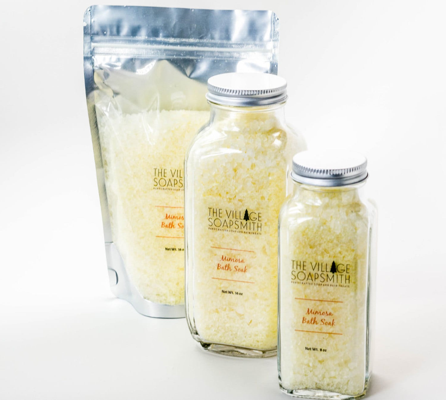 Mimosa Bath Soak, Bath Salts, Orange bath salts