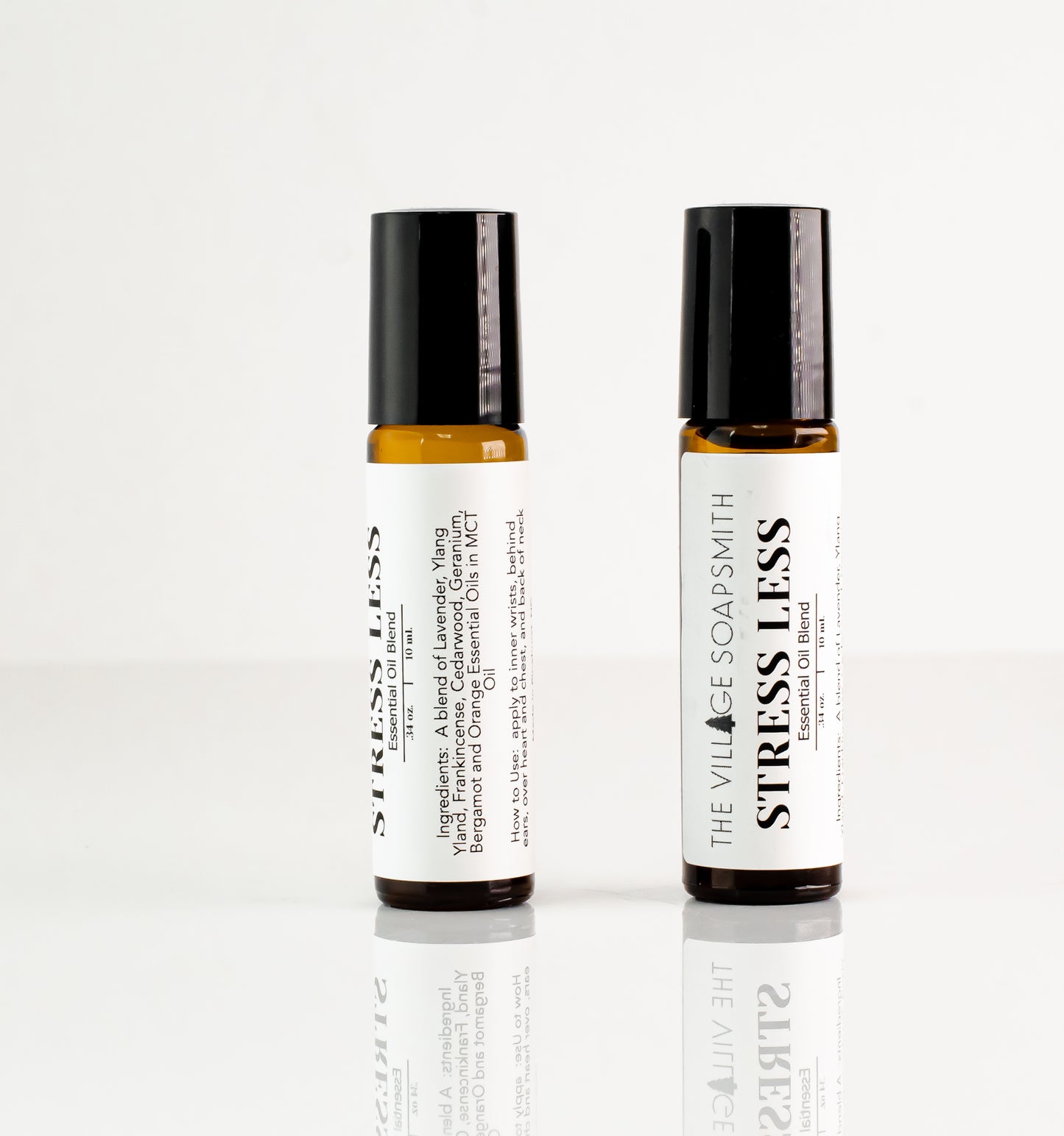 Aromatheraphy essential oil blend roller bottles