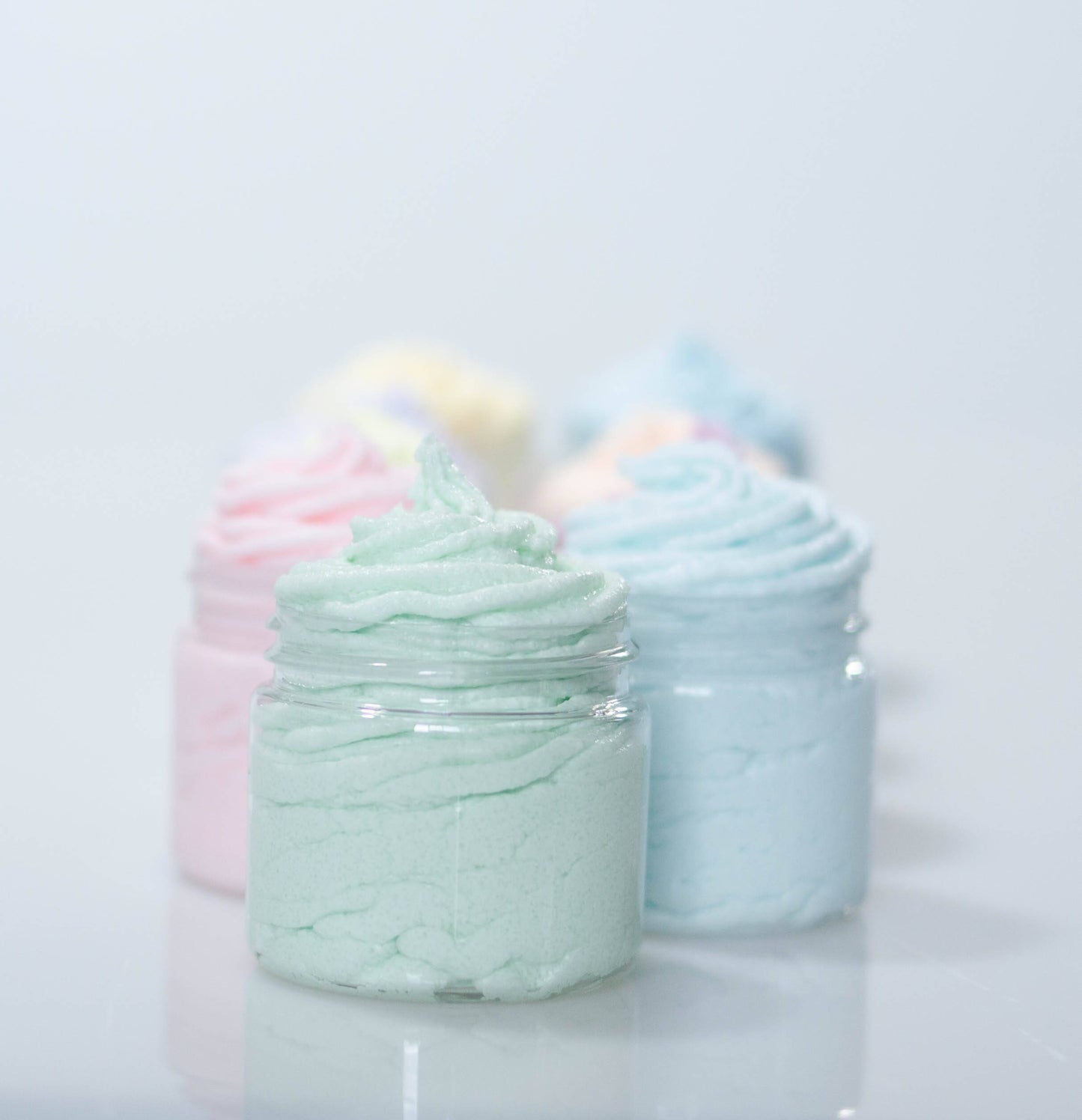 Foaming Sugar Scrub Samples, Try me First Selection, Whipped Sugar Scrub, Foaming Body scrub, exfoliating scrub, Body Frosting