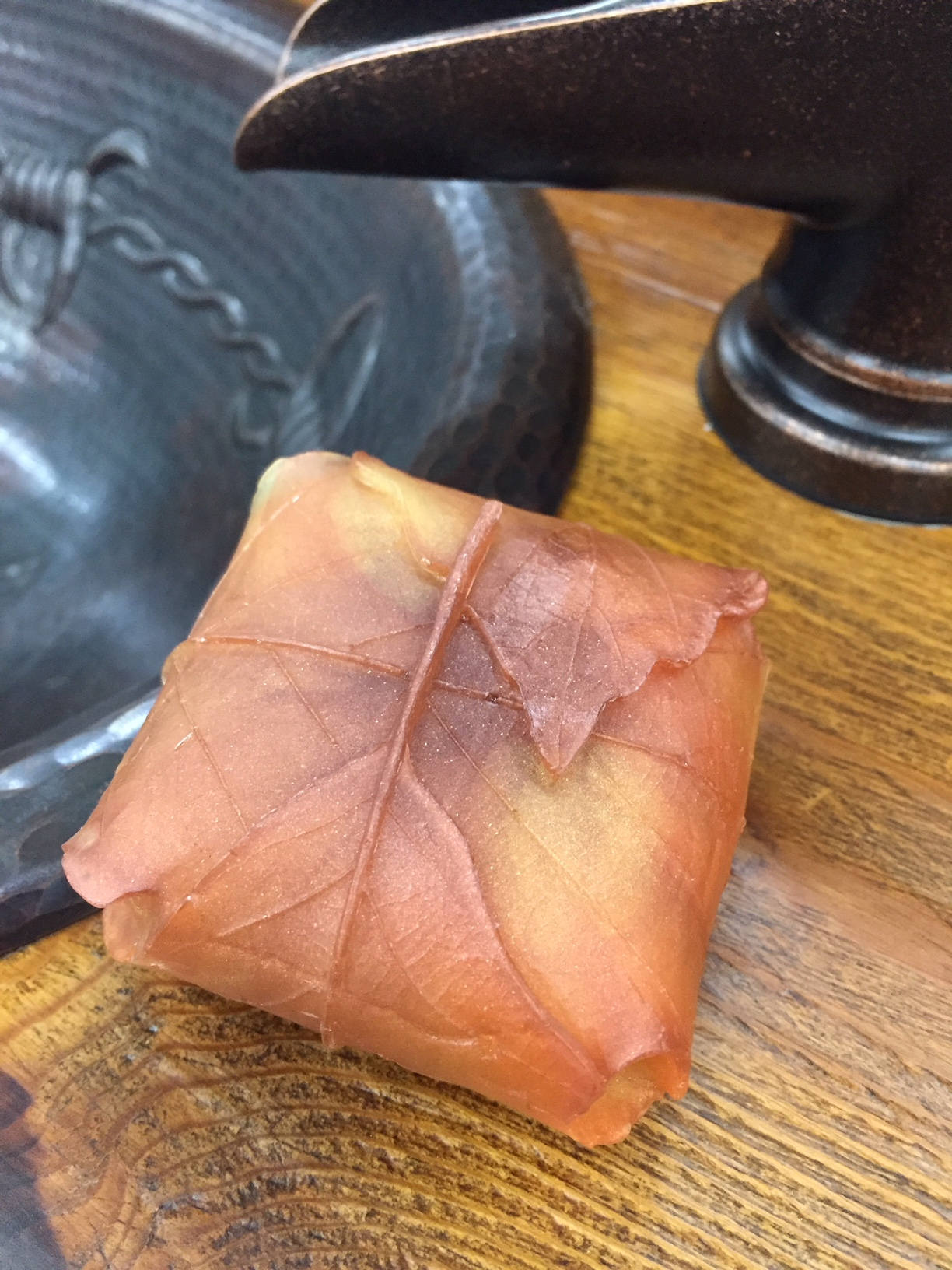 Beautiful Fall Leaf Soap, Decorative Soap, Orange Soap, Autumn Soap, Leaf Shaped Soap