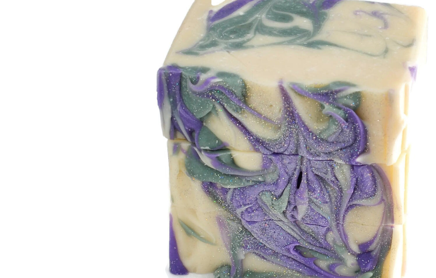 Lavender and herb handcrafted luxury soap with two butters, jojoba oil and goat milk