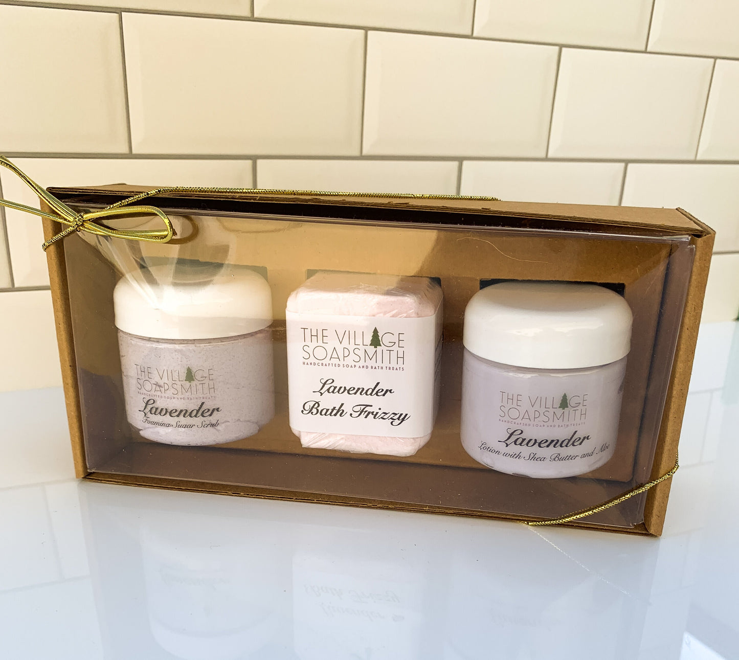 Mini Spa Gift Set featuring Foaming Sugar Scrub, Lotion and Bath Bomb | Christmas Gift | Self Care Gift